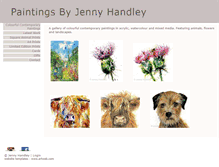 Tablet Screenshot of jennyhandley.com